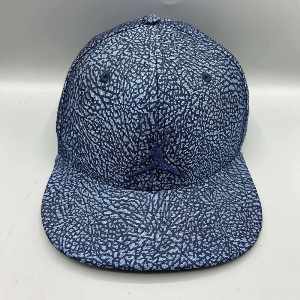 Air Jordan Hat Youth Blue Cement Elephant Embroidered Jumpman Snap Back Cap